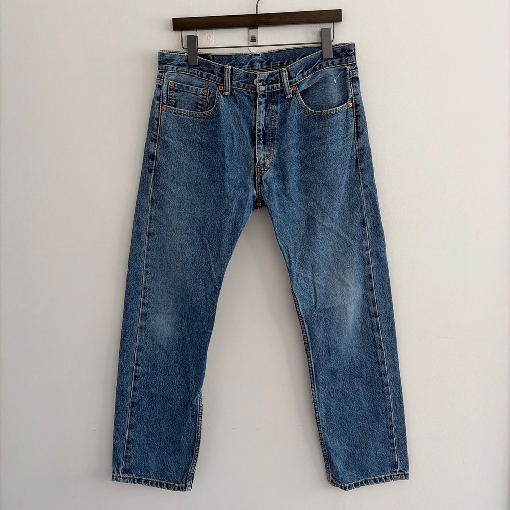 Levi's 505 Regular Fit Straight Leg Blue Jeans W33 L30